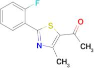 1-[2-(2-fluorophenyl)-4-methyl-1,3-thiazol-5-yl]ethan-1-one