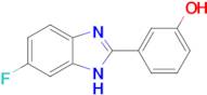 3-(6-fluoro-1H-1,3-benzodiazol-2-yl)phenol