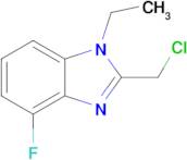 2-(Chloromethyl)-1-ethyl-4-fluoro-1h-1,3-benzodiazole