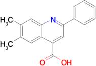 6,7-Dimethyl-2-phenylquinoline-4-carboxylic acid