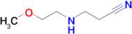 3-[(2-methoxyethyl)amino]propanenitrile