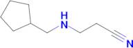 3-[(cyclopentylmethyl)amino]propanenitrile