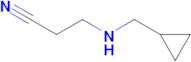 3-[(cyclopropylmethyl)amino]propanenitrile