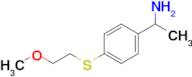 1-{4-[(2-methoxyethyl)sulfanyl]phenyl}ethan-1-amine