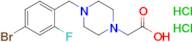 2-{4-[(4-bromo-2-fluorophenyl)methyl]piperazin-1-yl}acetic acid dihydrochloride