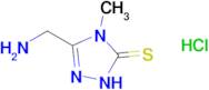 3-(aminomethyl)-4-methyl-4,5-dihydro-1H-1,2,4-triazole-5-thione hydrochloride