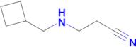 3-[(cyclobutylmethyl)amino]propanenitrile