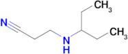 3-[(pentan-3-yl)amino]propanenitrile