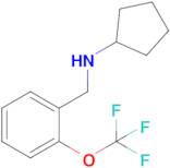 n-{[2-(trifluoromethoxy)phenyl]methyl}cyclopentanamine