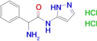 2-amino-2-phenyl-N-(1H-pyrazol-5-yl)acetamide dihydrochloride