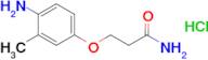 3-(4-Amino-3-methylphenoxy)propanamide hydrochloride