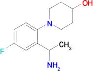 1-[2-(1-aminoethyl)-4-fluorophenyl]piperidin-4-ol