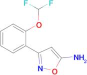 3-[2-(difluoromethoxy)phenyl]-1,2-oxazol-5-amine