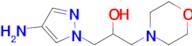 1-(4-Amino-1h-pyrazol-1-yl)-3-(morpholin-4-yl)propan-2-ol