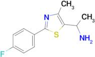 1-[2-(4-fluorophenyl)-4-methyl-1,3-thiazol-5-yl]ethan-1-amine