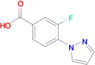 3-Fluoro-4-(1h-pyrazol-1-yl)benzoic acid