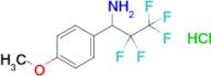 2,2,3,3,3-Pentafluoro-1-(4-methoxyphenyl)propan-1-amine hydrochloride