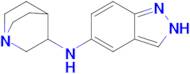 N-{1-azabicyclo[2.2.2]octan-3-yl}-2H-indazol-5-amine