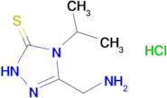 3-(aminomethyl)-4-(propan-2-yl)-4,5-dihydro-1H-1,2,4-triazole-5-thione hydrochloride