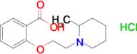 2-[2-(2-methylpiperidin-1-yl)ethoxy]benzoic acid hydrochloride