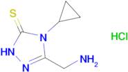 3-(aminomethyl)-4-cyclopropyl-4,5-dihydro-1H-1,2,4-triazole-5-thione hydrochloride