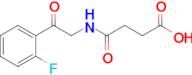 3-{[2-(2-fluorophenyl)-2-oxoethyl]carbamoyl}propanoic acid