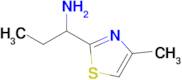 1-(4-Methyl-1,3-thiazol-2-yl)propan-1-amine