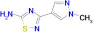 3-(1-Methyl-1h-pyrazol-4-yl)-1,2,4-thiadiazol-5-amine
