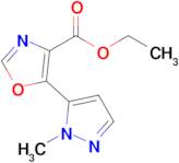 Ethyl 5-(1-methyl-1h-pyrazol-5-yl)-1,3-oxazole-4-carboxylate