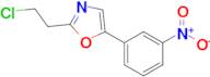 2-(2-Chloroethyl)-5-(3-nitrophenyl)-1,3-oxazole