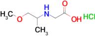 2-[(1-methoxypropan-2-yl)amino]acetic acid hydrochloride