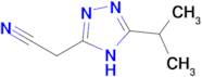 2-[5-(propan-2-yl)-4h-1,2,4-triazol-3-yl]acetonitrile