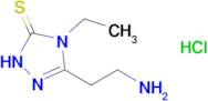 3-(2-aminoethyl)-4-ethyl-4,5-dihydro-1H-1,2,4-triazole-5-thione hydrochloride