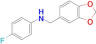 n-(1,3-Dioxaindan-5-ylmethyl)-4-fluoroaniline