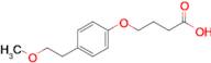 4-[4-(2-methoxyethyl)phenoxy]butanoic acid