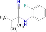 2-[(2-fluorophenyl)amino]-2,3-dimethylbutanenitrile