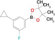 2-(3-Cyclopropyl-5-fluorophenyl)-4,4,5,5-tetramethyl-1,3,2-dioxaborolane