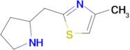 4-Methyl-2-[(pyrrolidin-2-yl)methyl]-1,3-thiazole