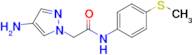 2-(4-Amino-1h-pyrazol-1-yl)-N-[4-(methylsulfanyl)phenyl]acetamide