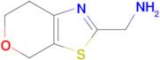 {4h,6h,7h-pyrano[4,3-d][1,3]thiazol-2-yl}methanamine