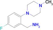 [5-fluoro-2-(4-methylpiperazin-1-yl)phenyl]methanamine