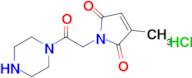 3-Methyl-1-[2-oxo-2-(piperazin-1-yl)ethyl]-2,5-dihydro-1h-pyrrole-2,5-dione hydrochloride
