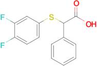 2-[(3,4-difluorophenyl)sulfanyl]-2-phenylacetic acid