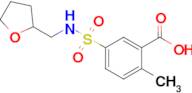 2-Methyl-5-[(oxolan-2-ylmethyl)sulfamoyl]benzoic acid