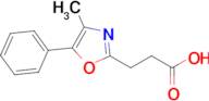 3-(4-Methyl-5-phenyl-1,3-oxazol-2-yl)propanoic acid