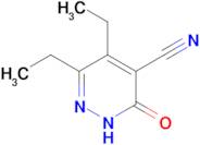 5,6-Diethyl-3-oxo-2,3-dihydropyridazine-4-carbonitrile