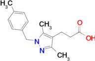 3-{3,5-dimethyl-1-[(4-methylphenyl)methyl]-1h-pyrazol-4-yl}propanoic acid