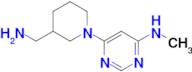 6-[3-(aminomethyl)piperidin-1-yl]-N-methylpyrimidin-4-amine