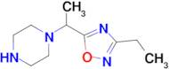 1-[1-(3-ethyl-1,2,4-oxadiazol-5-yl)ethyl]piperazine