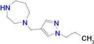 1-[(1-propyl-1h-pyrazol-4-yl)methyl]-1,4-diazepane